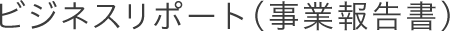 ビジネスリポート(事業報告書)